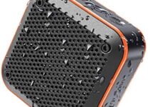 LEZII Portable IP67 Waterproof Bluetooth Speaker, Shower Speaker FM Radio with HD Sound, Mini Wireless Outdoor Speaker, TF Card SD Aux, 12H Playtime, True Wireless Stereo for Kayaking, Boating, Hiking