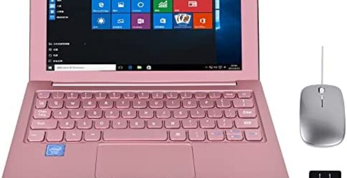 Laptop 10.1Inch 6GB RAM 128GB SSD Mini Ultrabook,Windwos10 with Intel Gemini Lake N4120 Quad Core Processor Up to2.6GHz 2.4G/5G WiFi+Mini HDMI+USB3.0 +Metal Shell (Rose Gold)