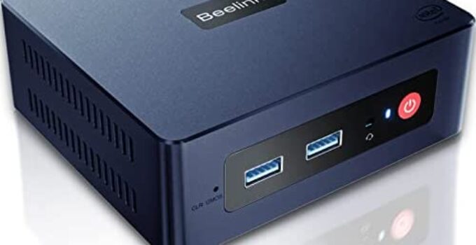 New 11 Generation Intel N5095 Processor(Up to 2.9GHz), Beelink Mini S Mini PC Win 11 Pro, Mini Computer with 8G DDR4 128GB SSD, Small PC Support HDMI2.0/USB-C/4K@60Hz Output/WiFi5/BT4, Office/Home