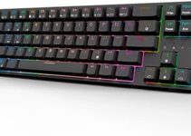 RK ROYAL KLUDGE RK68 Plus Mechanical Keyboard, 2.4Ghz Wireless/Bluetooth/Wired Brown Switch 65% Gaming Keyboard, RGB Hot Swappable with Software for Win/Mac