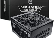 Segotep 850W Power Supply 80 Plus Platinum Certified Fully Modular Up to 92% Efficiency with 140mm Silent Fan