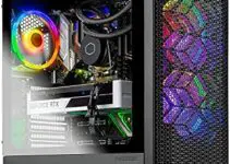Skytech Blaze 3.0 Gaming PC Desktop – AMD Ryzen 7 5800X 8-core 3.8GHz, RTX 3070 8GB GDDR6, 16GB DDR4 3200MHz, 1TB Gen4 NVMe SSD, 240mm AIO, 750W Gold PSU, Windows 10 Home 64-bit, AC WiFi, Black