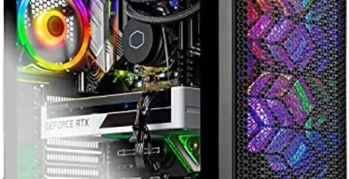 Skytech Blaze 3.0 Gaming PC Desktop – AMD Ryzen 7 5800X 8-core 3.8GHz, RTX 3070 8GB GDDR6, 16GB DDR4 3200MHz, 1TB Gen4 NVMe SSD, 240mm AIO, 750W Gold PSU, Windows 10 Home 64-bit, AC WiFi, Black