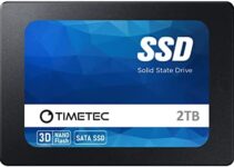 Timetec 2TB SSD 3D NAND QLC SATA III 6Gb/s 2.5 Inch 7mm (0.28″) Read Speed Up to 550 MB/s SLC Cache Performance Boost Internal Solid State Drive for PC Computer Desktop and Laptop (2TB)