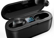 Wireless Earbuds, Bluetooth 5.2 True Wireless Earphones with Rechargeable Case, Noise Cancelling HD Stereo in Ear Earbuds, Waterproof Touch Control Headset with Built-in Mic for Sports