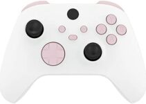 eXtremeRate Cherry Blossoms Pink Replacement Buttons for Xbox Series S & Xbox Series X Controller, LB RB LT RT Bumpers Triggers D-pad ABXY Start Back Sync Share Keys for Xbox Series X/S Controller