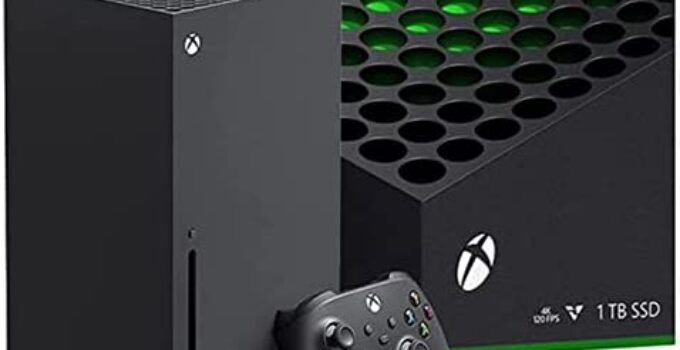 Microsoft Xbox Series X Gaming Console 1TB SSD – 8X Cores Custom Zen 2 CPU, RDNA 2 GPU, 16GB GDDR6 RAM, 4K UHD Blu-Ray, 802.11AC WiFi, Ethernet, 120 FPS, True 4K Resolution – TIEANF