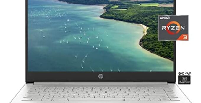 2022 HP Pavilion 14” HD Laptop Computer, Dual-Core AMD Ryzen 3 3250U (Upto 3.5GHz, Beat i5-7200U), 8GB RAM, 128GB SSD, HD Webcam, WiFi, Bluetooth, USB-A&C, Long Battery Life,Win 11 S+HubxcelAccessory