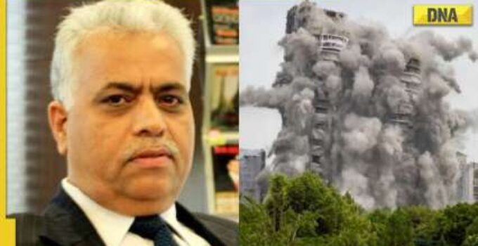 Who is RK Arora, owner of Noida Supertech Twin Towers?