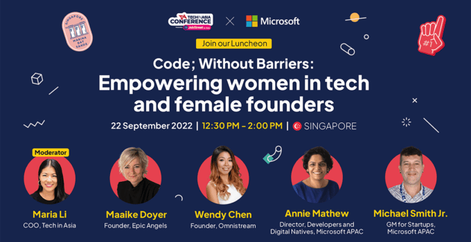 [TIA Conference Luncheon] Code Without Barriers: Empowering women in tech and female founders