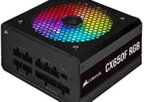 Corsair CX650F RGB, 650 Watt, 80 PLUS Bronze, Fully Modular RGB Power Supply