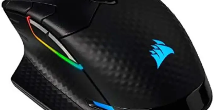 Corsair Dark Core RGB Pro SE, Wireless FPS/MOBA Gaming Mouse with SLIPSTREAM Technology, Black, Backlit RGB LED, 18000 DPI, Optical, Qi wireless charging certified