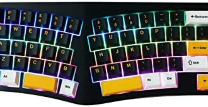 EPOMAKER Feker Alice Layout Gasket 68-Key Hot Swappable Bluetooth/2.4Ghz/ Type-C Wired/Wireless Gaming Keyboard, with 8000mAh Battery, NKRO, RGB Backlight, Dye-sub PBT Keycaps, for Win/Mac (Black)