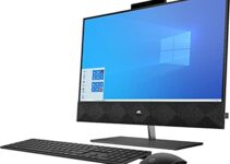 HP Pavilion 24 Desktop 1TB SSD 32GB RAM (Intel 10th gen Processor with Six cores and Turbo Boost to 4.30GHz, 32 GB RAM, 1 TB SSD, 24″ Touchscreen FullHD, Win 10) PC Computer All-in-One