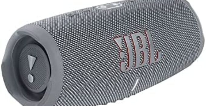 JBL CHARGE 5 – Portable Bluetooth Speaker with IP67 Waterproof and USB Charge out – Gray