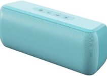 LENRUE Bluetooth Speaker,Wireless Portable Speakers with TWS, 16H Playtime,Loud Clear Sound for Home,Travel and Outdoor,Handfree Calls Compatible with for iPhone (Powder Blue)
