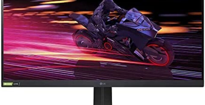LG 32GP750-B 32 Inch QHD (2560 x 1440) IPS Ultragear Gaming Monitor with 1ms (GtG) and 165Hz Refresh Rate, NVIDIA G-SYNC Compatible with AMD FreeSync Premium, Tilt/Height/Pivot Adjustable – Black