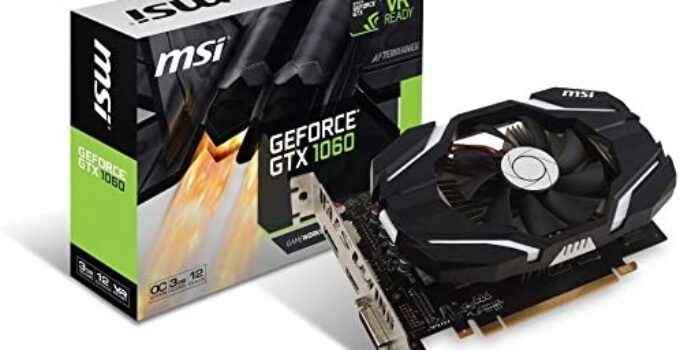 MSI GAMING GeForce GTX 1060 3GB GDDR5 DirectX 12 VR Ready (GeForce GTX 1060 3G OCV1) (Renewed)