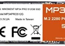 Mmoment NVMe M.2 2280 PCIe Gen 3×4, Solid State Drive Internal SSD (MP34 PRO 512GB)