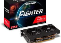 PowerColor Fighter AMD Radeon RX 6500 XT Gaming Graphics Card with 4GB GDDR6 Memory