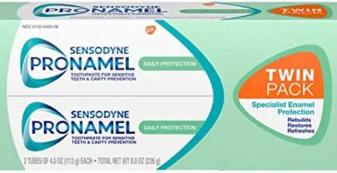 Sensodyne Pronamel Fresh Breath Enamel Toothpaste for Sensitive Teeth, to Reharden and Strengthen Enamel, Fresh Wave – 4 Ounces (Pack of 2)