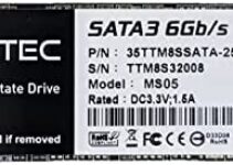 Timetec 256GB SSD 3D NAND TLC SATA III 6Gb/s M.2 2280 NGFF 128TBW Read Speed Up to 550MB/s SLC Cache Performance Boost Internal Solid State Drive for PC Computer Laptop and Desktop (256GB)