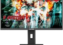 VIOTEK GFI24CBA 24-Inch 144Hz IPS Gaming Monitor 1080p | FreeSync G-Sync-Compatible | MPRT Mode Less Motion Blur | HDMI 2.0, DP | Height, Tilt, Swivel, Pivot Adjustable Stand, Zero Dead Pixel Warranty