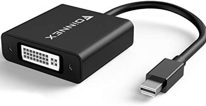 Active Mini DisplayPort to DVI Adapter, 4K@30Hz Thunderbolt to DVI for Surface Pro 6 5 4 3,Mac,MacBook Pro,Air,Surface Book,Surface Dock,Docking Station,AMD Eyefinity Gaming Video Up to 6 Displays