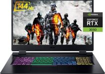 2022 Acer Nitro 5 17.3″ FHD IPS 144Hz Gaming Laptop, 12th Intel i5-12500H(12 Core, up to 4.5GHz), GeForce RTX 3050, 32GB RAM 1TB PCIe SSD, RGB Backlit KB, Thunderbolt 4, Win 11, w/GM Accessories