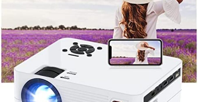 5G WiFi Bluetooth Native 1080P Projector, Roconia 9000LM Full HD Movie Projector, 300″ Display for Outdoor Movies Support 4k Home Theater,Compatible with iOS/Android/PC/XBox/PS4/TV Stick/HDMI/USB