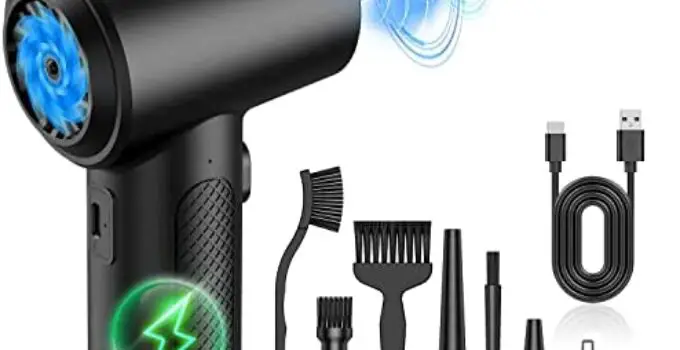 Compressed-air-Duster-100000RPM-Keyboard-Cleaner – Good Replace Compressed air can – Reusable no Canned air Duster – car Duster – pc Duster Electric air Duster – Compressed air for Computer 7600mAh