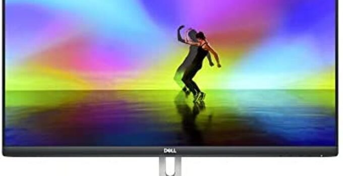 Dell S2721H 27-inch Full HD 1920 x 1080p, 75Hz IPS LED LCD Thin Bezel Adjustable Gaming Monitor, 4ms Grey-to-Grey Response Time, Built-in Dual Speakers, HDMI ports, AMD FreeSync, Platinum Silver