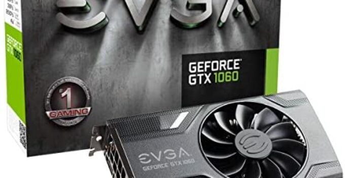 EVGA GeForce GTX 1060 3GB SC GAMING, ACX 2.0 (Single Fan), 3GB GDDR5, DX12 OSD Support (PXOC), 03G-P4-6162-KR