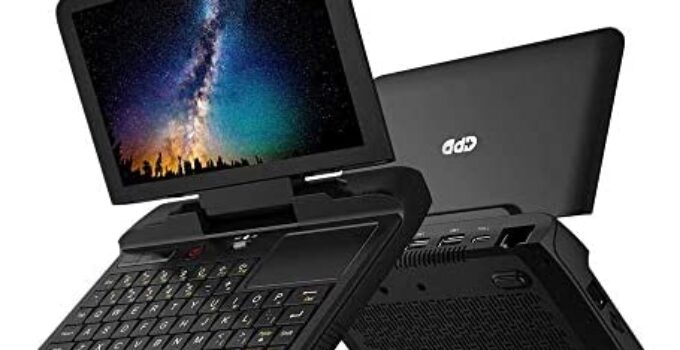 GPD MicroPC [Latest HW Update] 6″ Handheld Industry Laptop Win 10 Pro 8GB RAM/256GB ROM Portable PC Apply to Communication, Electric Power, Exploration, Mining, Archaeology, Business Services