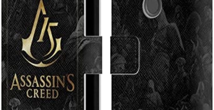 Head Case Designs Officially Licensed Assassin’s Creed Crest Key Art 15th Anniversary Graphics Leather Book Wallet Case Cover Compatible with Google Pixel 4a