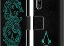 Head Case Designs Officially Licensed Assassin’s Creed Graphic Valhalla Symbols and Patterns Leather Book Wallet Case Cover Compatible with Sony Xperia 10 IV