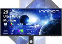 INNOCN 29″ Ultrawide Monitor USB Type C 21:9 IPS Display WFHD 2560 x 1080P 350Nits 99% sRGB DP HDMI Computer Monitor, 75Hz, Split Screen, Height/Pivot Adjustable, Wall Mountable – 29C1F-D