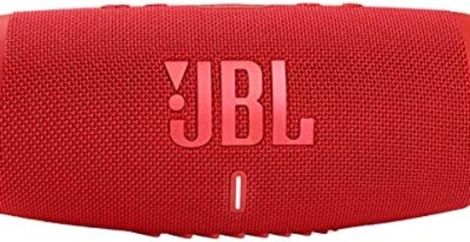 JBL Charge 5 – Portable Bluetooth Speaker with IP67 Waterproof and USB Charge Out – Red (Renewed)