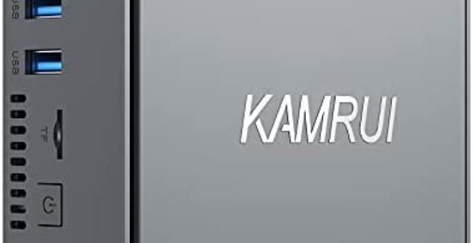 KAMRUI Mini PC Windows 11 Pro, Mini Desktop Computer Ιntel Celeron J4125(up to 2.7GHz),8GB RAM 256GB ROM Mini Computers Support Win 10 4K@60HZ,2.5-Inch SSD,2.4G+5G WiFi for Business Work Home