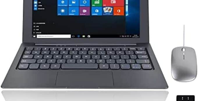 Laptop 10.1Inch 6GB RAM 128GB SSD Mini Ultrabook,Windwos10 with Intel Gemini Lake N4120 Quad Core Processor Up to2.6GHz 2.4G/5G WiFi+Mini HDMI+USB3.0 +Metal Shell (Gray)