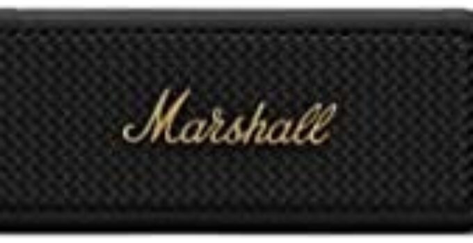Marshall Emberton Bluetooth Portable Speaker – Black & Brass