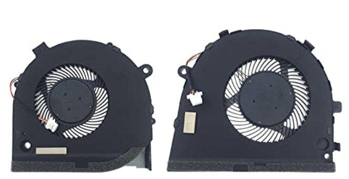 New Replacement Cooling Fans for Dell G3-3579 Gaming Series Laptop CPU+GPU Fan One Pair P/N: 0GWMFV 0TJHF2 5V 0.5A (4-Pin 4-Wire)