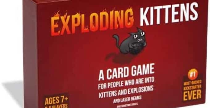 Original Edition by Exploding Kittens – Card Games for Adults Teens & Kids – Fun Family Games – A Russian Roulette Card Game – 15 Min, Ages 7+, 2-5 Players