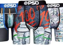 PSD Underwear Men’s Stretch Elastic Wide Band Boxer Brief Underwear – Pack Pack