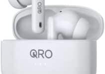 QRO Classics Wireless Earbuds, Active Noise Cancelling, ENC Mode (HD Calls), Game Mode, Immersive Sound & Deep Bass, Transparency Mode, IPX4 Rating, 30+ Hours Battery Life