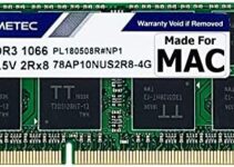Timetec 4GB Compatible for Apple DDR3 1067MHz / 1066MHz PC3-8500 CL7 Dual Rank for Mac Book, Mac Book Pro, iMac, Mac Mini (Late 2008, Early/Mid/Late 2009, Mid 2010) SODIMM Memory MAC RAM Upgrade