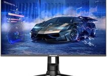 Westinghouse 27 Inch Gaming Monitor with 165Hz Refresh Rate, 1080P Full HD LED Flat VA Gaming Monitor Supported by AMD FreeSync Premium, Computer Monitor with Back Panel RGB Lights, 16:9 Aspect Ratio
