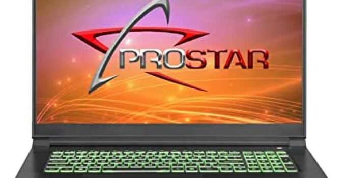 2022 Prostar NP70PNP 17.3-Inch FHD 144Hz, Intel i7-12700H, RTX 3060 6GB GDDR6, 32GB RAM, 1TB Gen4 NVMe SSD + 1TB NVMe SSD, Windows 11, Gaming Laptop