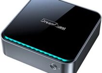 DreamQuest Mini PC Intel J4125 Processor 8GB RAM+256G ROM, Upgraded Quiet-Version Win 11 Pro Small Desktop Computers, 2.4G+5G Dual Wi-Fi&Bluetooth 5.0, Gigabit Ethernet, Support 4K HDMI 2.0+VGA Output