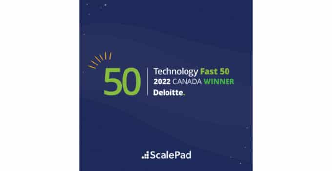 ScalePad Announced as One of the Deloitte Technology Fast 50 Program Winners for 2022